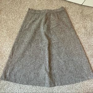 Vintage Gray Wool Women's Skirt